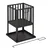 High-Quality Steel 55x32x32 Cm Garden Square Fire Basket with Handles