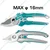 Total Pruning Shear THT0601, 8.5 Inch Metal Fram & Carbon Steel Blade, Manual Garden Cutter