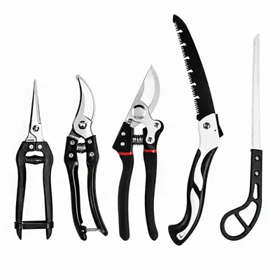 S K BOTS 5 Pcs Garden Tool Kit with Alloy Steel Tools & Protective Gloves for Home Gardening, Balcony Plants, Soil Digging