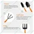 Jaiveer 7 Garden Tools Set - Transplanter, Trowel, Cultivator, Garden Fork , Weeder , Pruning shears and a Pair of Gloves