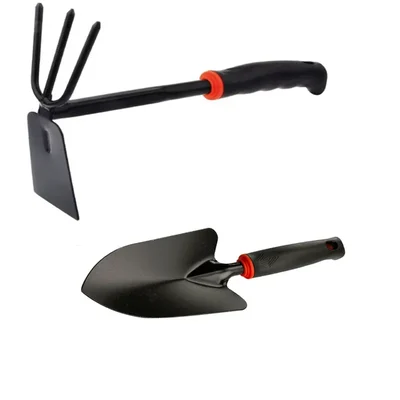 DAP Set of a Hand Cultivator-Hoe and a Hand Trowel | Used for Cultivation/Garden Maintenance - 2 Tools