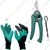 Jaiveer 3 Garden Tools Set-Small Khurpi, Pruning shears and a Pair of Garden Gloves | Used for Effective Gardening