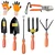 Globus Garden Tool Combo Kit, Fork, Cultivator, Weeder, Garden Pruner, Gloves, Big & Small Trowel (Set Of 7 Pcs)