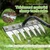 Red Build Heavy Duty Iron 8 Teeth Carbon Steel Garden Weeding Rake for Lawn Care