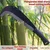 Red Build Manganese Steel Garden Sickle with Ergonomic Anti-Slip Handle 8.8" Sharp Blade Design for Efficient Cutting