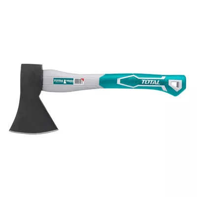 Total Tools Axe THT786006 Carbon Steel Axe With Fiberglass Handle For Chopping And Cutting Tasks