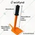 Ecofynd Heavy Duty Garden Hand Hoe, Gardening Tool, Agriculture Equipment for Home Farm Lands (Orange)