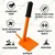 Ecofynd Heavy Duty Garden Hand Hoe, Gardening Tool, Agriculture Equipment for Home Farm Lands (Orange)