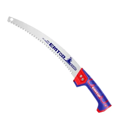 Emtop EHASP3301 Pruning Saw 13 Inches With Triple teeth And Extension Bar, Design For Fast Cutting With Less Effort