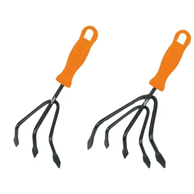 Manual Cultivator 3 Pin & 5 Pin (Pack of 2 Each) for cultivating the soil and weeding/Home Gardening Tool Set