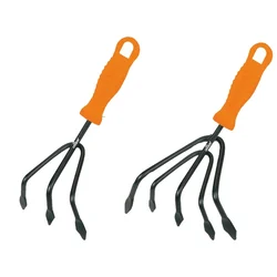 Manual Cultivator 3 Pin & 5 Pin (Pack of 2 Each) for cultivating the soil and weeding/Home Gardening Tool Set