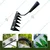  REDBUILD 6-Tine Garden Rake/ 4 Foot Handle/ Steel Blade for Soil Loosening, Lawn Cleaning, Weeding & Agricultural Use