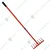 Heavy Duty Steel 4 Feet Long Handle Garden Hand Rake With 6 Inch Seven Long Pin Used For Gardening Purpose