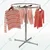 KTG Circle Rotatable Garment Clothing Hanger Stand for store and Display Uses - Stainless Solid Metal with Chrome Finish