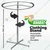KTG Circle Rotatable Garment Clothing Hanger Stand for store and Display Uses - Stainless Solid Metal with Chrome Finish
