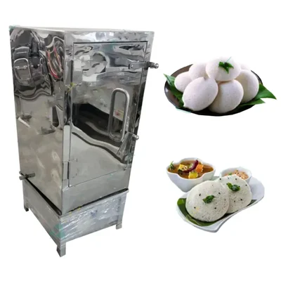 Heavy Duty 12 Tray Stainless Steel Gas Operated Idli Steamer Machine