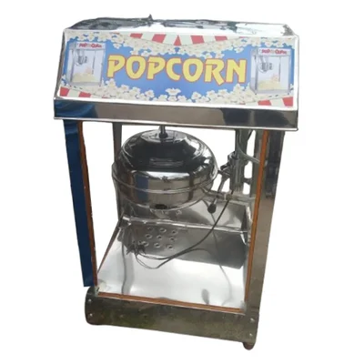 19x23x38 inch Popcorn Machine 300gm/batch Capacity, Gas and Battery Operated