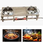 12 x 36 x10 inch Round Double Burner Gas Bhatti