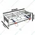 18x42x10 inch Dual Burner SS Gas Bhatti for Commercial Use