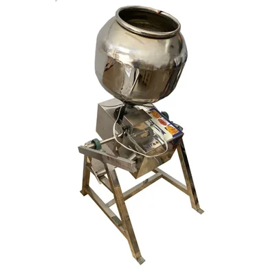 Heavy Duty Gas Masala Roasting Machine with Burner, 15 kg per hr Capacity