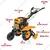 INGCO Power Tiller GC6101, With 6.5 HP Heavy Petrol Engine For Agricultural Tilling & Weeding