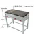 Vinayak Machines Stand Type 24 x 48 inch Gas Operated Chapati Tawa Bhatti with Puffer Plate & 3 burner
