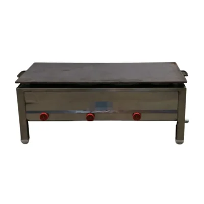 Heavy Duty Commercial 18 x 36 x 12 Inch Gas Operated SS Dosa Bhatti Machine