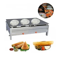 Commercial 24 x 36 Inch Gas Operated SS Dosa Bhatti Machine