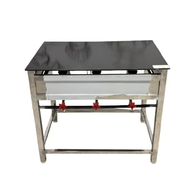 GBE 36 X 24 X 32 inch Gas Operated Standing Dosa Bhatti with 10 mm Thick Tawa for Industrial Events