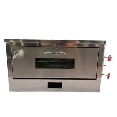 Commercial 17x14 Inch Gas Operated Pizza Oven of 4 Pizza Capacity