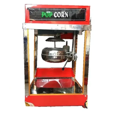 Commercial Indian Gas Popcorn Maker Machine 3 Kg/hr Output Capacity