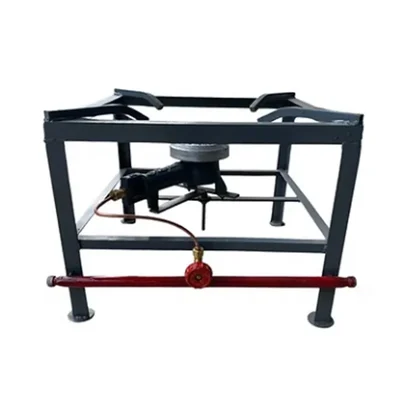 COCS 21 x 21 x 15 Inch Single Burner Commercial Gas Stove with Mild Steel Body Ideal for Commercial Kitchens