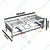 Double Burner 12x30x10 inch Gas Bhatti, Stainless Steel Body for Commercial Use