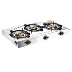 Surya Stainless Steel 3 burner Gas stove For Small Cafes and Home Cooking Use With 1 Year Warranty