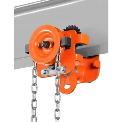 TUFLIFT Geared Travelling Trolley With 3-Meter Chain(Capacity-1 ton)