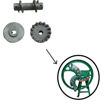 Gear Set For 6kg Hand Operated 3 Blades Bhaji Cutter Machine for Leaves Cutting