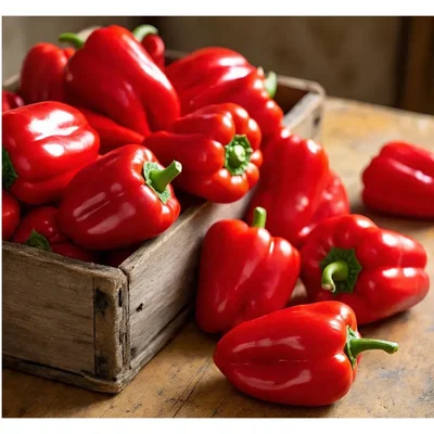 Gebdinsh Red Bell Pepper/Capsicum Vegetables Seeds For Home Gardening