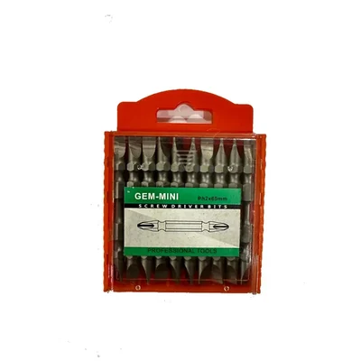 Gemini 10 Pcs 65 mm Double-Sided Screwdriver Bit Set