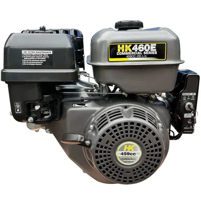 Gener HK-460E Horizontal Shaft 4 Stroke Single Cylinder Air Cooled Recoil Start Petrol Engine, 6.5L Fuel Tank
