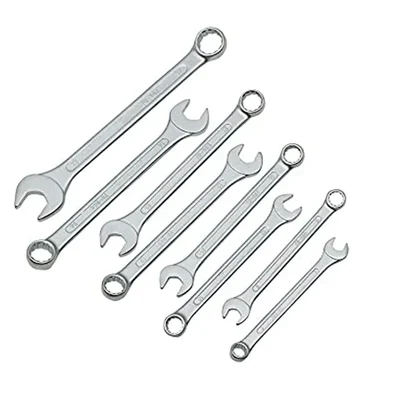 Samsan 8-piece Chrome Vanadium Steel Combination Spanner Set with Anti-Slip & Anti-Corrosion properties
