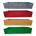 Gardeco 4 pieces 400 GSM 24 x 12 x 6 inch Environment Friendly Geo Fabric Multicolor Grow Bag for Garden, Nursery