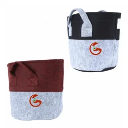 Gardeco 400 GSM 10 x 10 inch Geo Fabric Two Colors Grow Bag for Terrace Gardening, Vegetable, Plants(Quantity-2 pieces)
