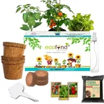 Ecofynd GROWKIT007-103 3in1 Salad Gardening Kit : Cherry Tomato, Capsicum Mix, Lettuce, Gardening Kit For Home & Garden