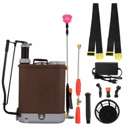 GIGAWATTS Agro 2 in 1 Battery and Manual Sprayer 12V 8Ah Knapsack Spray with Free 16L Tank Capacity for Gardening Farming Sanitization (Pack of 1)