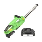 GIGAWATTS 20V Cordless Hedge Trimmer with 1.5Ah Rechargeable Battery, Handheld Electric Grass Cutter & Plant Trimmer