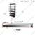 Blueboy 2 x 1 Feet Metal (GI) Shelf For Boltless Steel Storage Racks 