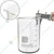 Pack of 4 Pcs 250 ml Borosilicate 3.3 Glass Beaker With Graduation Marks