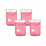 SBT 4pcs Borosilicate 3.3 Glass Beaker 25 ml with Graduation Marks for Laboratory