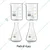 SBT 4pcs 250 ml Borosilicate 3.3 Glass Beaker and Conical Flask with Graduation Marks