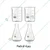 SBT 4pcs 500 ml Borosilicate 3.3 Glass Beaker and Conical Flask with Graduation Marks